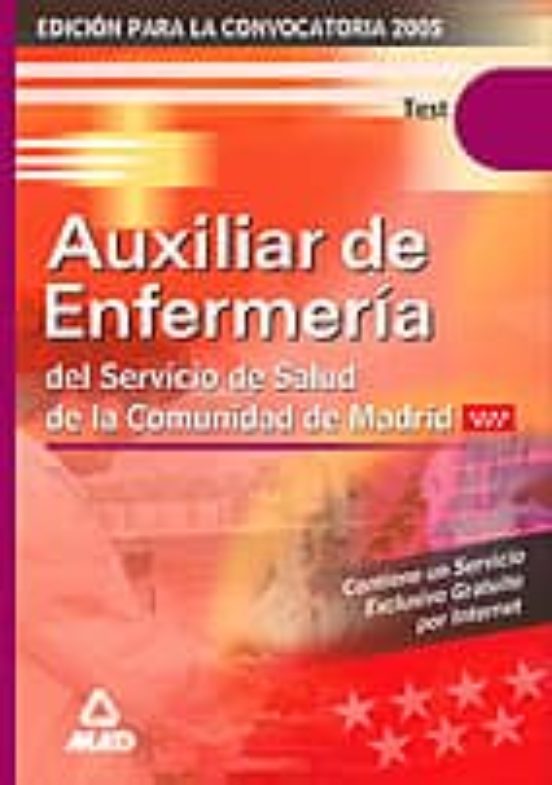 Test Auxiliar De Enfermeria Servicio Madrileño De Salud