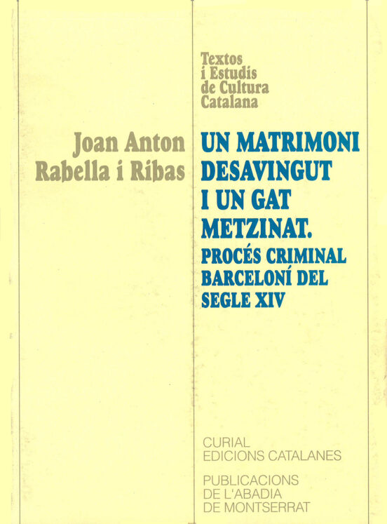 Un Matrimoni Desavingut I Un Gat Metzinat Proces Criminal Barcelo Ni D