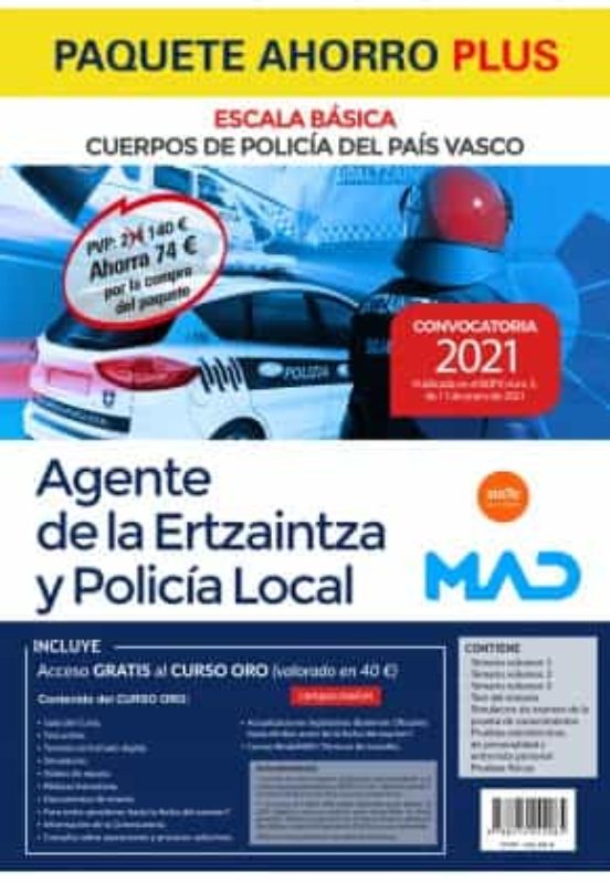 Paquete Ahorro Plus Ertzaintza Y Policía Local Del País Vasco