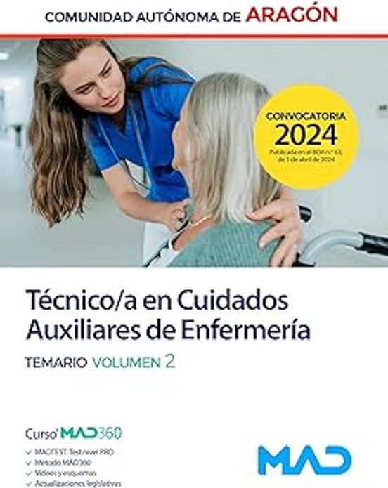 Técnico/a En Cuidados Auxiliares De Enfermería. Temario Volumen 2