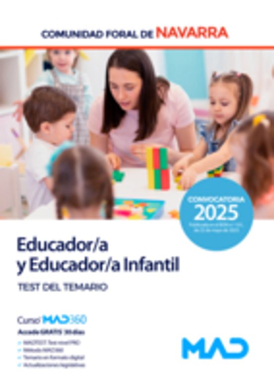 Educador Y Educador Infantil. Comunidad Foral De Navarra Test De Temar