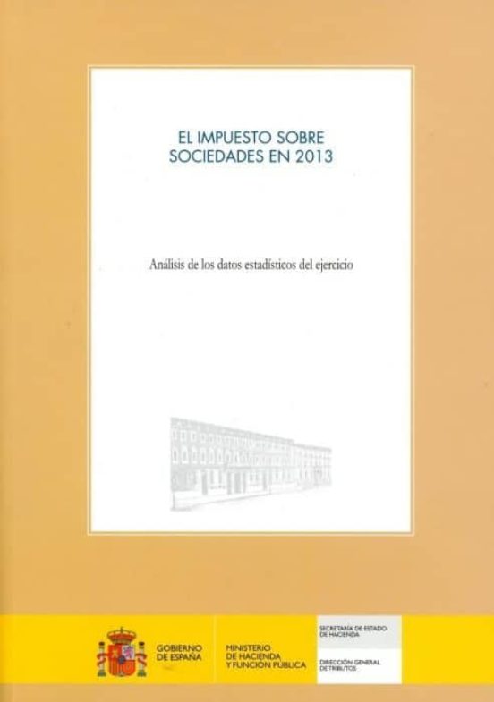 Impuesto Sobre Sociedades En 2013