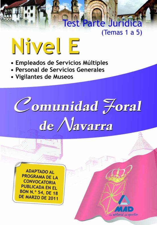 Nivel E Comunidad Foral De Navarra. Test Parte Jurídica