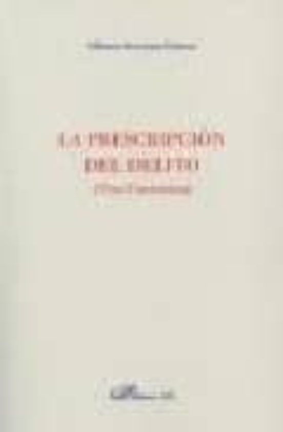 La Prescripción Del Delito