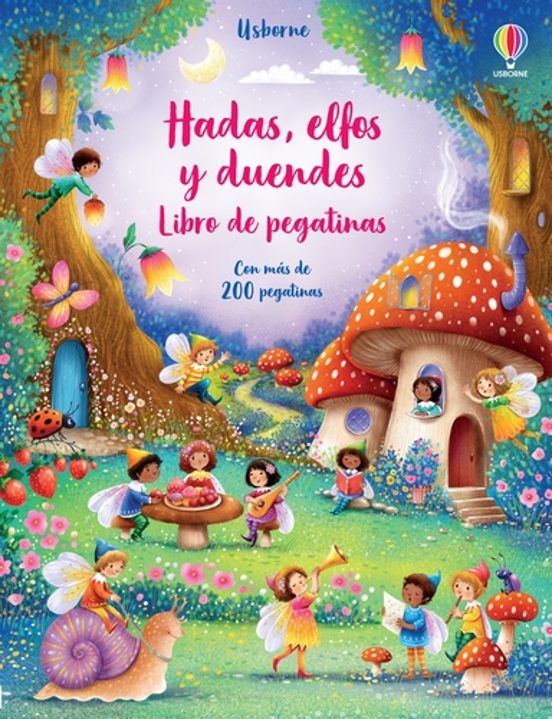 Hadas Elfos Y Duendes. Libro De Pegatinas