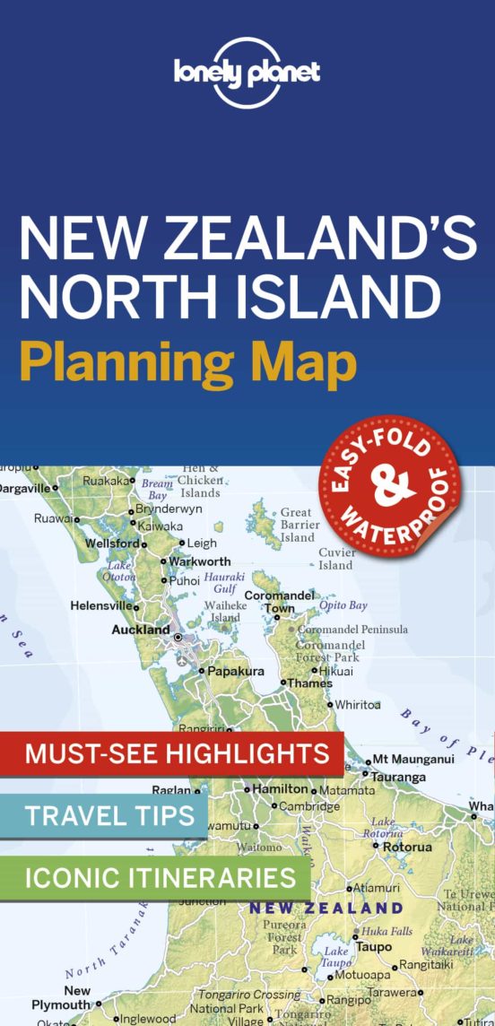 Lonely Planet New Zealands North Island Planning Map 1 2019