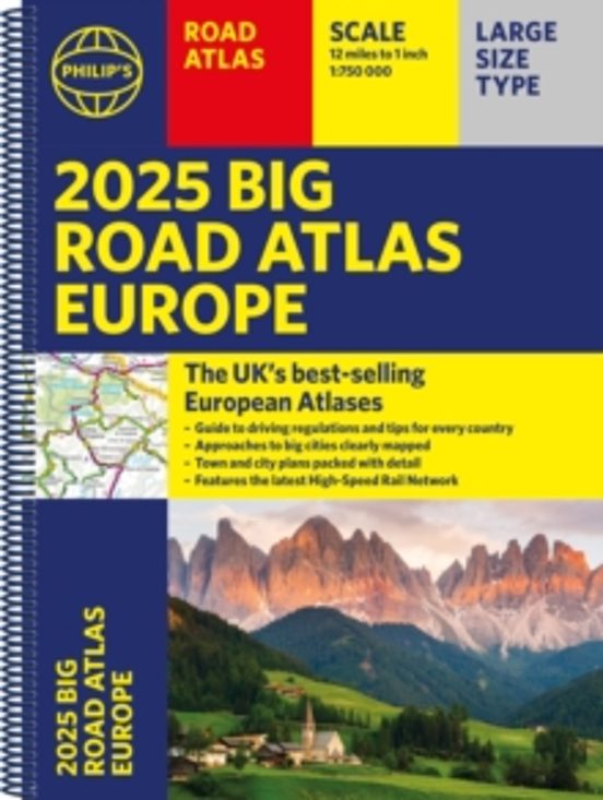 2025 Philips Big Road Atlas Of Europe
