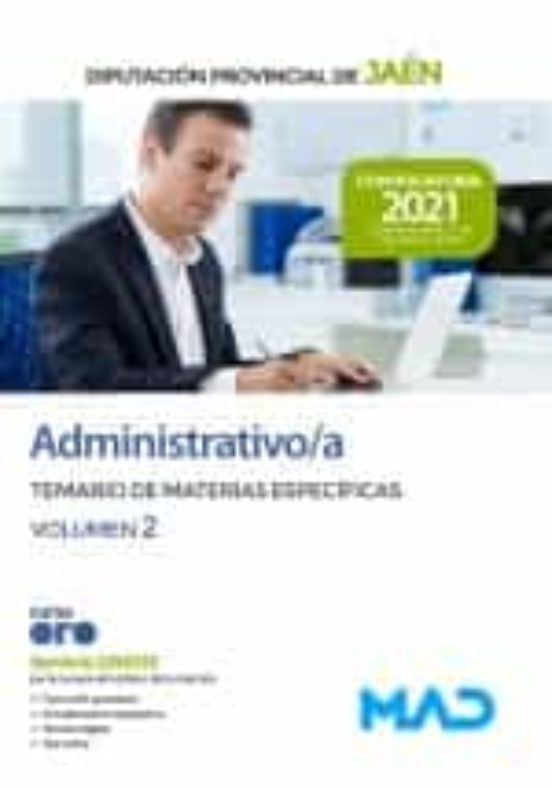 Administrativo/a De La Diputacion Provincial De Jaen 2021. Temario De