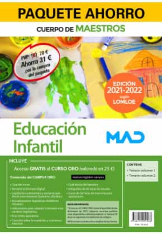 Paquete Ahorro Cuerpo De Maestros. Educación Infantil
