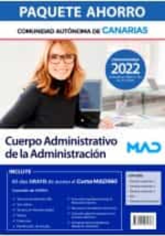 Paquete Ahorro Cuerpo Administrativo. Comunidad Autónoma De Canarias