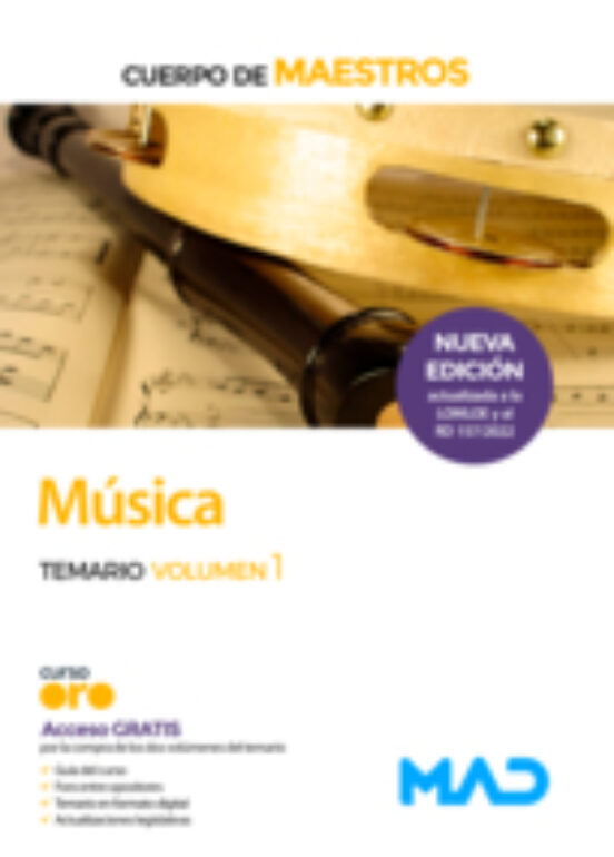 Cuerpo De Maestros. Musica. Temario