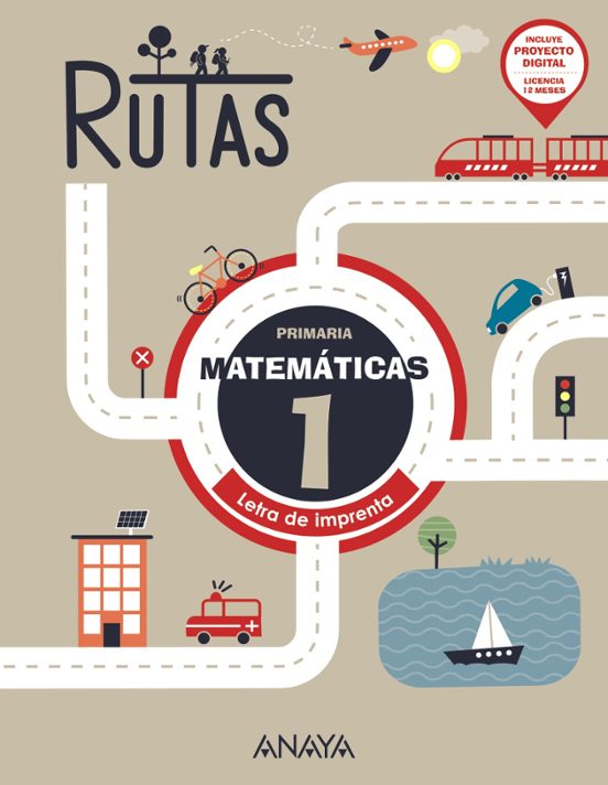 Rutas Matemáticas 1º Primaria Letra de Imprenta Madrid