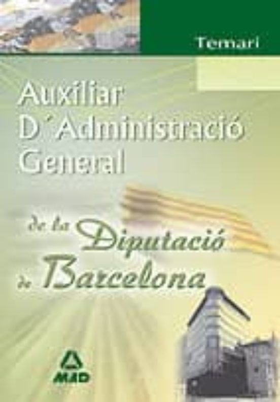 Auxiliar Administracio General Diputacio Barcelona: Temari