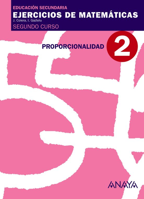 Cuaderno 2 Proporcionalidad Matematicas 2º Educacion Secundaria Primer