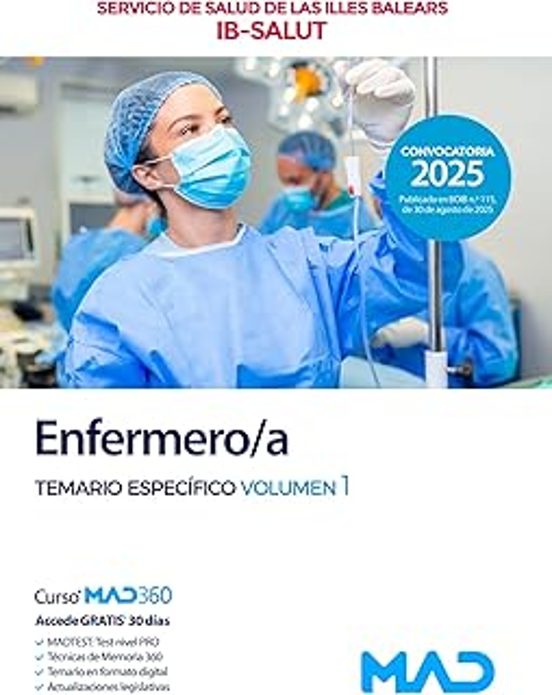 Enfermero/a. Temario Específico Volumen 1. Servicio De Salud De Las Il