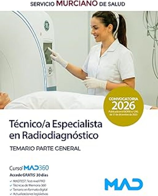 Técnico/a Especialista En Radiodiagnóstico Del Servicio Murciano De Sa