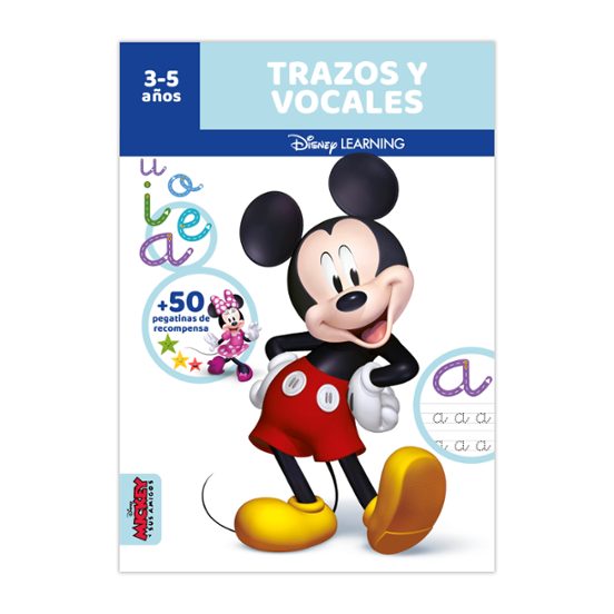 Cuadernos Disney Learning - Trazos Y Vocales - Mickey