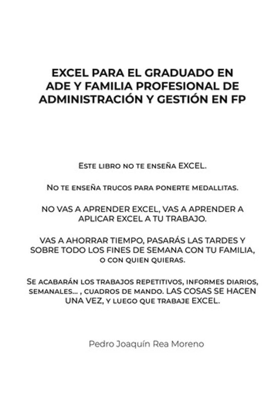 Excel Para El Graduado En Ade Y Familia Profesional De Administra Ción