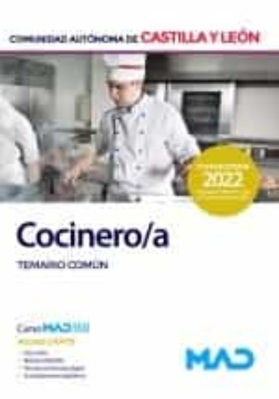 Cocinero De La Administración De La Comunidad De Castilla Y León. Temario Común