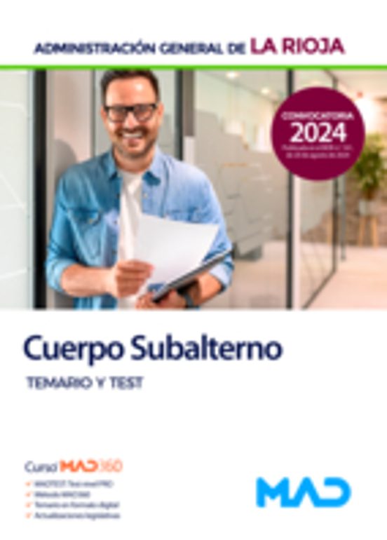 Cuerpo Subalterno De Administración General. Temario Y Test