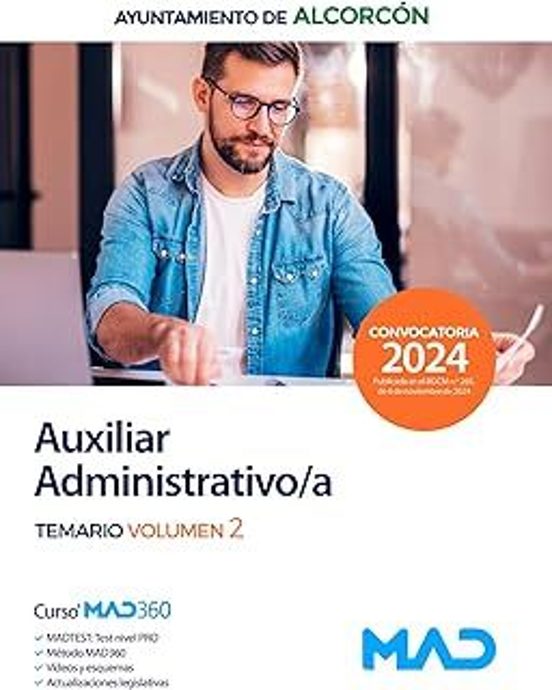 Auxiliar Administrativo/adel Ayuntamiento De Alcorcon. Temario Vol. 2