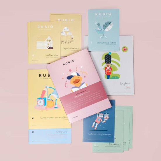 Pack De 14 Cuadernos Rubio 2º De Primaria