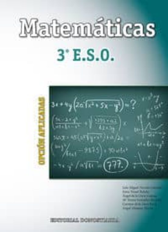 Matemáticas 3º ESO Opción Aplicadas