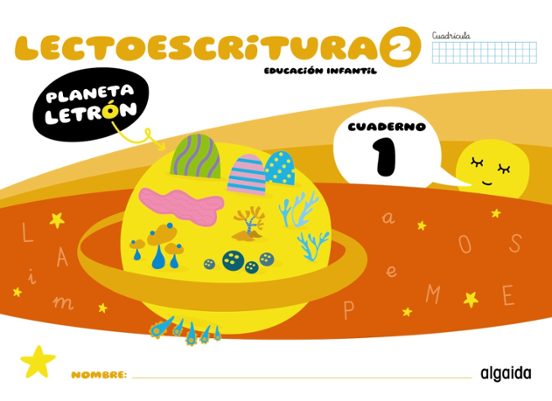 Planeta Letrón Lectoescritura Nivel 2 Cuaderno 1 Cuadrícula 4 Años