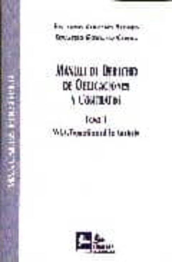 Manual De Derecho De Obligaciones Y Contratos Te Oria