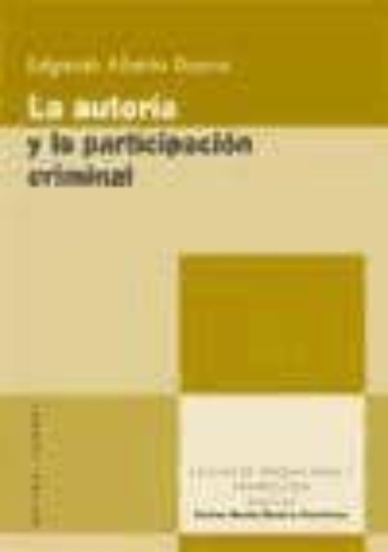 Autoria Y Participacion Criminal