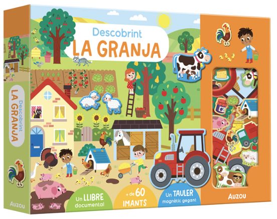 Descobrint la Granja. Tauler Magnetic - Cat