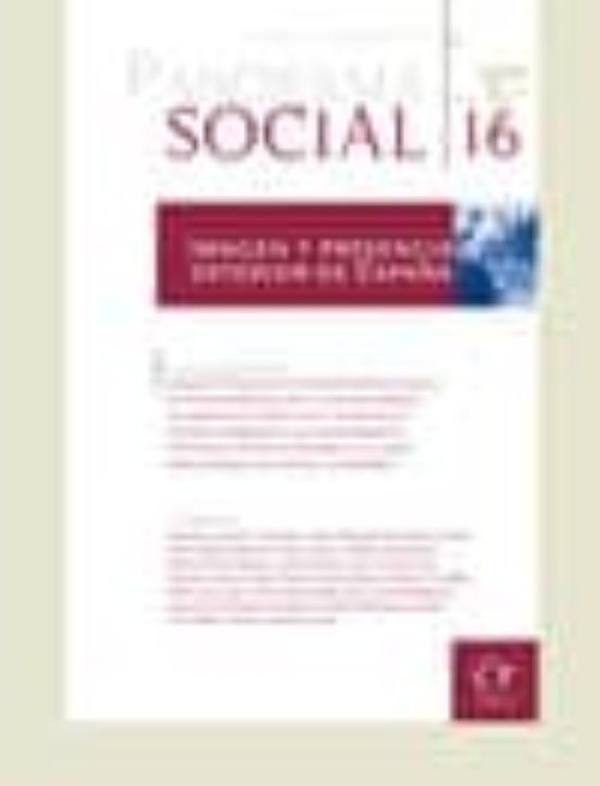 Panorama Social Nº 16: Imagen Y Presencia Exterior De España