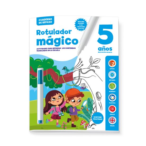 Cuaderno De Repaso Rotulador Mágico 5 Años