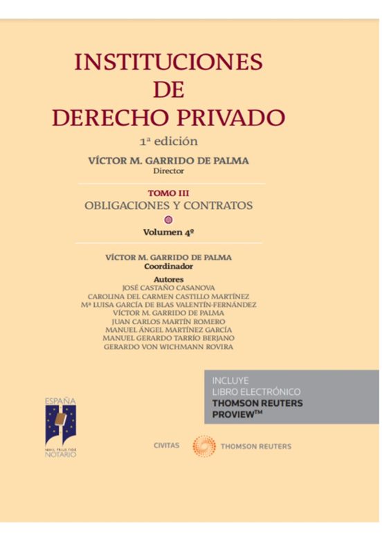 Instituciones De Derecho Privado 03/04.obligaciones Y Contrato