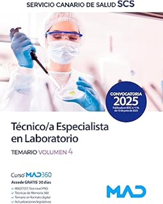 Técnico/a Especialista En Laboratorio. Temario
