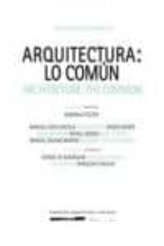 Arquitectura: Lo Comun