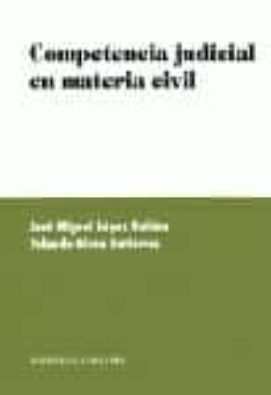 Competencia Judicial En Materia Civil