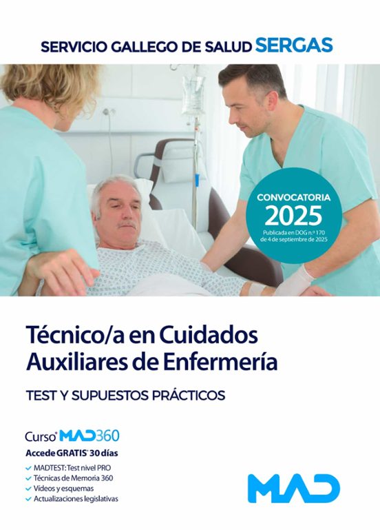 Técnico/a En Cuidados Auxiliares De Enfermería Test Y Supuestos Prácti
