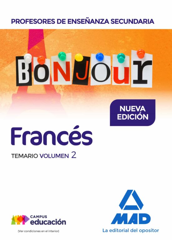 Profesores De Enseñanza Secundaria Francés Temario Volumen 2