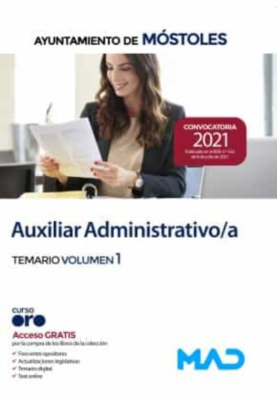 Auxiliar Administrativo/a Del Ayuntamiento De Móstoles. Temario Volumen 1