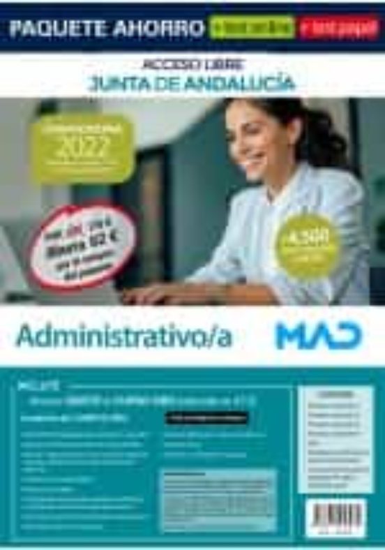 Paquete Ahorro + Test Papel Y Online Administrativo/a De La Junta De A