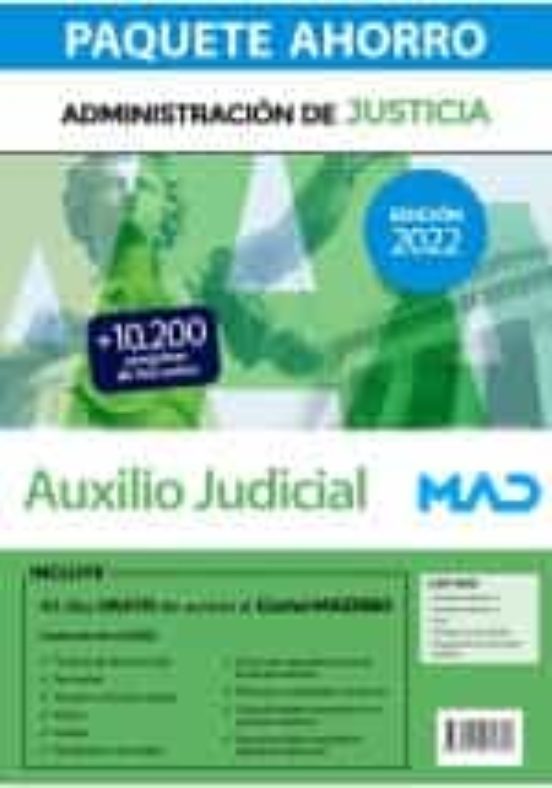 Paquete Ahorro Cuerpo Auxilio Judicial Administración De Justicia