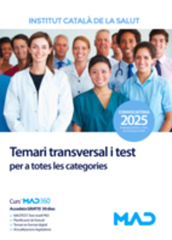 Temari Transversal I Test Per A Totes Les Categories. Institut Català De La Salut