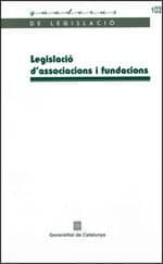 Legislació D'associacions I Fundacions