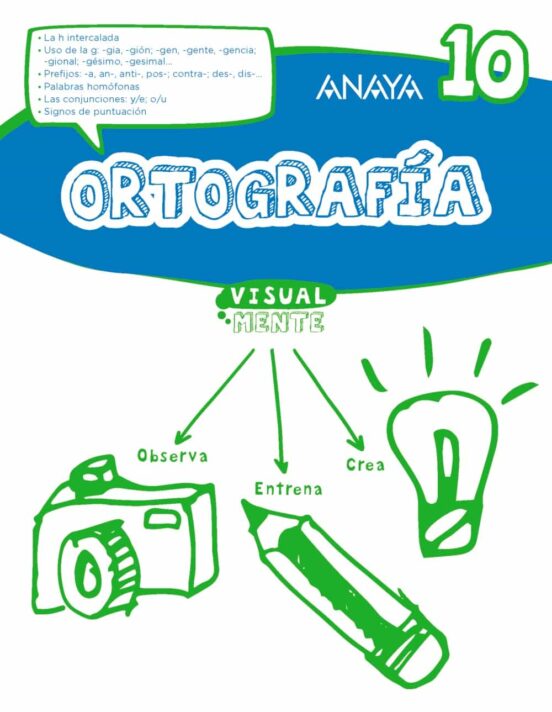Ortografía 10. 5º Educacion Primaria Castellano Ed 2017