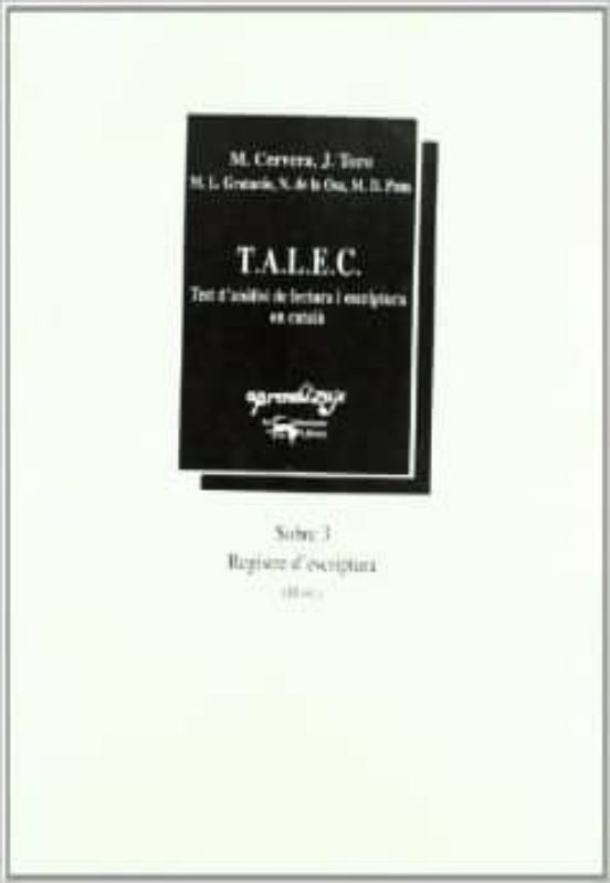 Talec Test D Analisi De Lectura I Escriptura En Catala Sobre 3: Regist