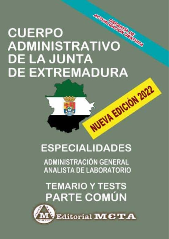 Cuerpo Administrativo Temario Común Junta De Extremadu