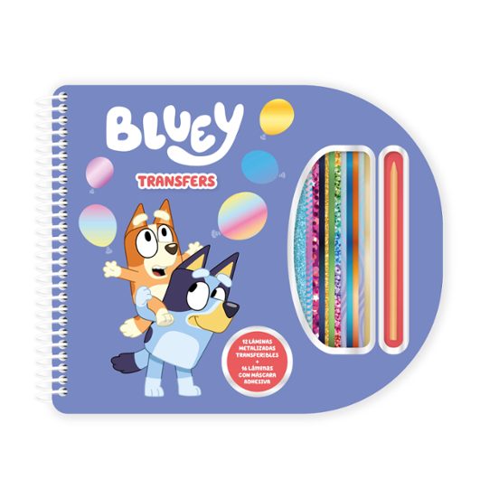 Bluey Transfers. Libreta Espiral