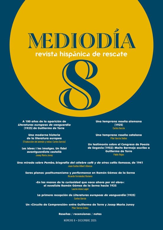 Mediodía. Revista Hispánica De Rescate. 8
