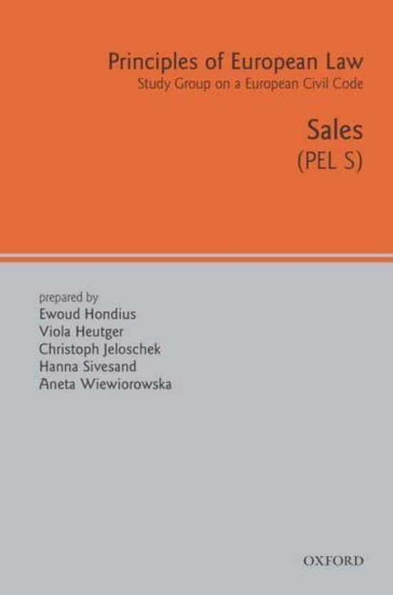 Principles Of European Law: Sales Contract
